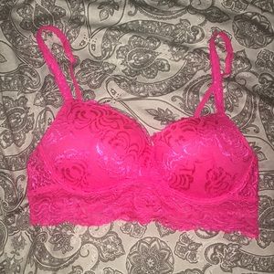 Pink Lace Bra